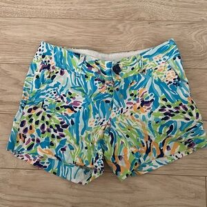 EUC Lilly Pulitzer Callahan Shorts in Sea Soirée Size 0
